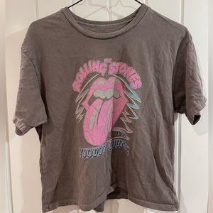 The Rolling Stones short sleeve crop top - size M